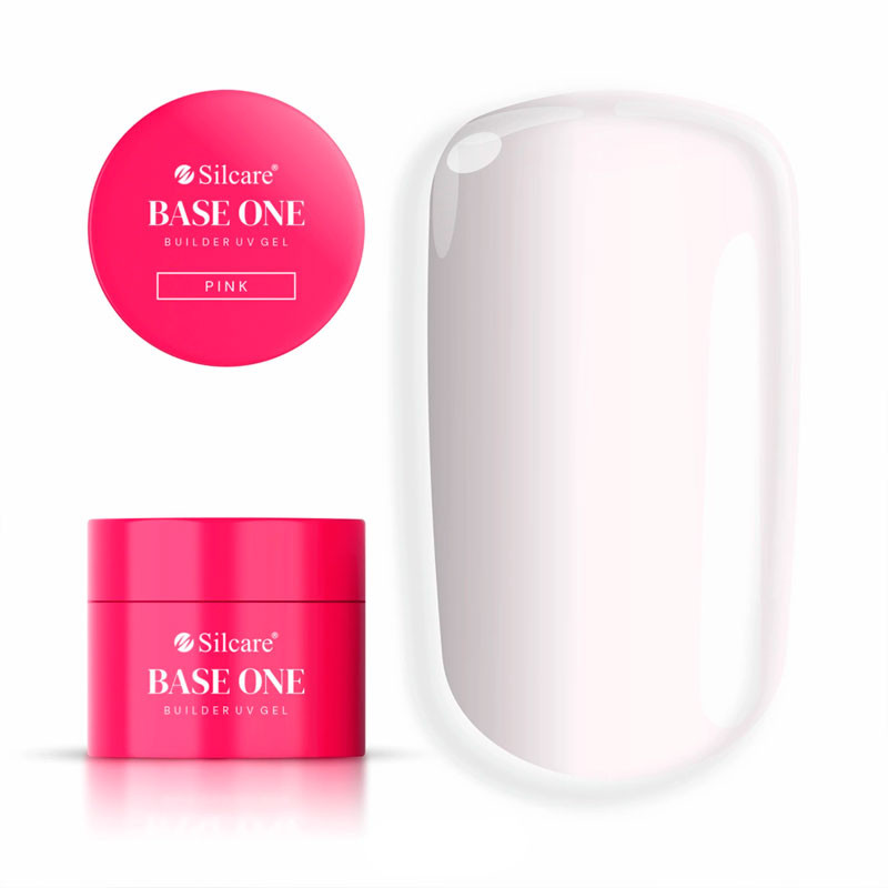 Base One Gel UV Clear Pink, Silcare - 50 g