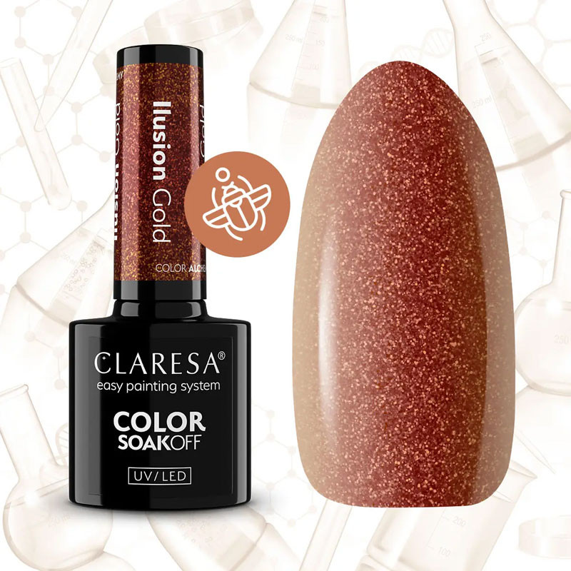 Geellakk Claresa - ILUSION GOLD, 5 ml