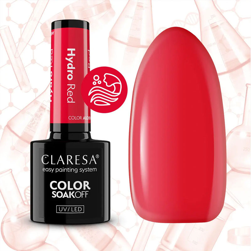 Geellakk Claresa - Glass Hydro Red, 5 ml