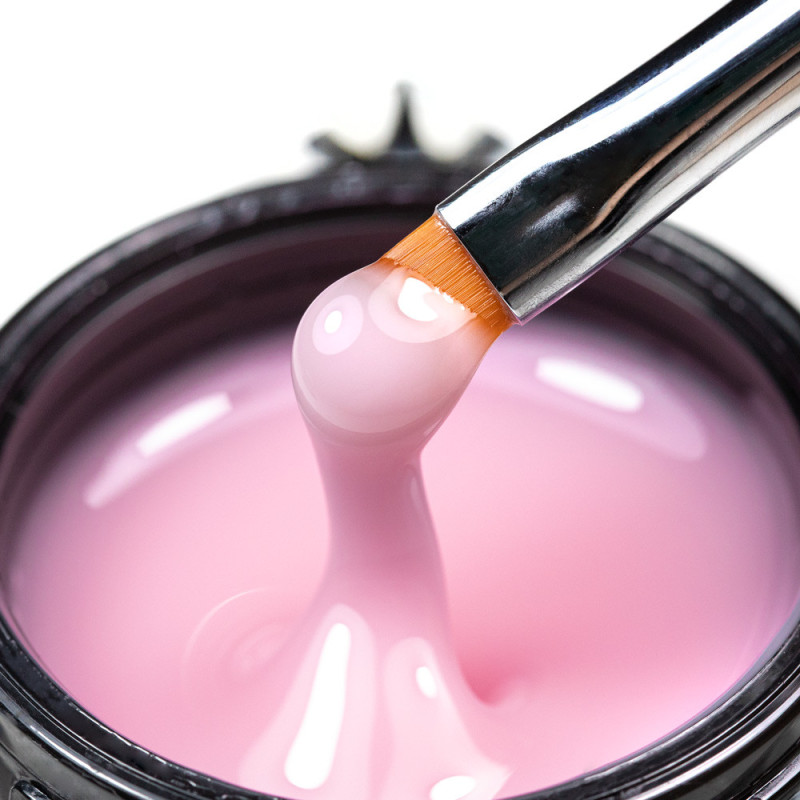 Ehitusgeel, keskmise viskoossusega – Molly Nails – Faded Pink – HEMA/Di-HEMA Free, 15 g