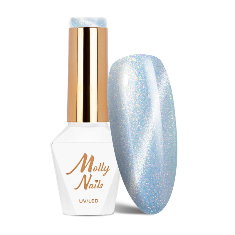 Gel polish MollyNails Cat Eye Pastel HEMA/Di-HEMA Free, Nr 184 - 8g