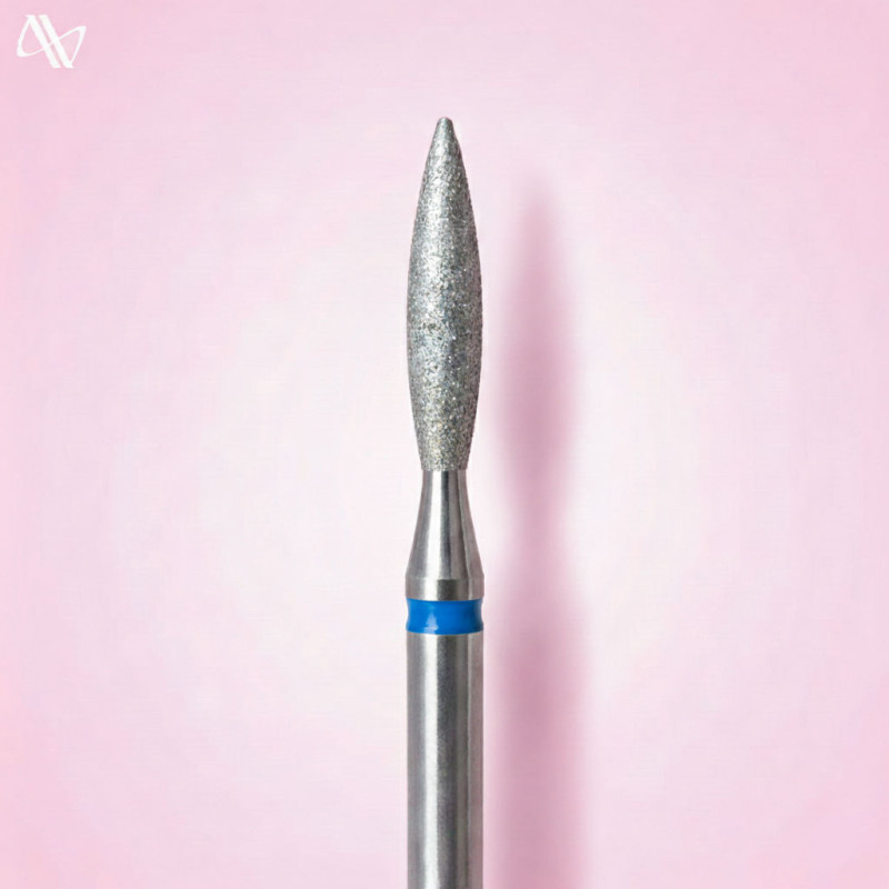 Diamond Nail Drill Bit “Flame” – Avelia – Blue (Soft) – 2.0*9.0 mm