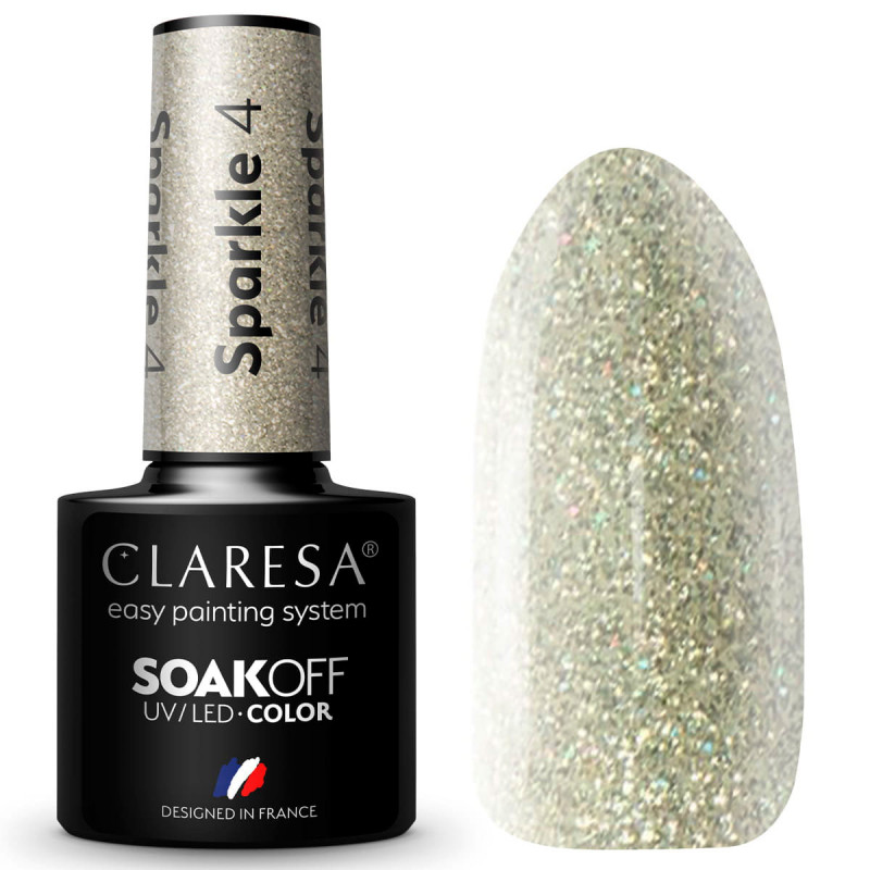 Geellakk - Claresa - Sparkle № 4, 5 ml
