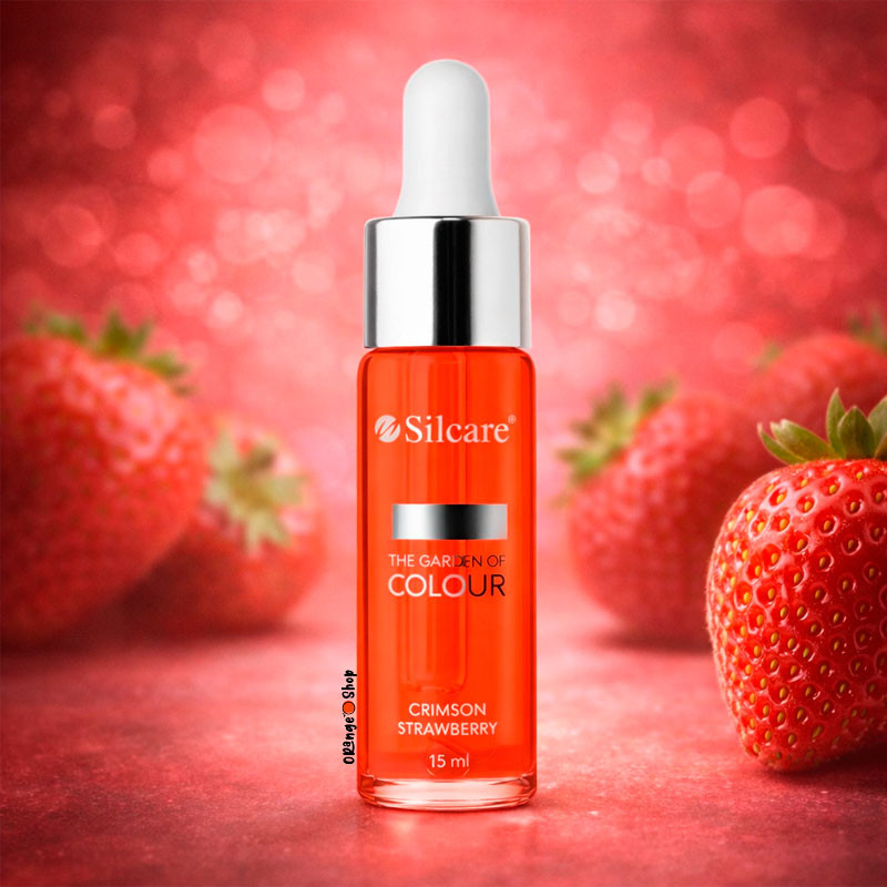 Масло для кутикулы Silcare The Garden of Colour с пипеткой, Strawberry Crimson – 15 мл