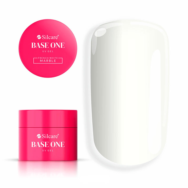 Base One Gel UV French White Marble, Silcare - 50 g
