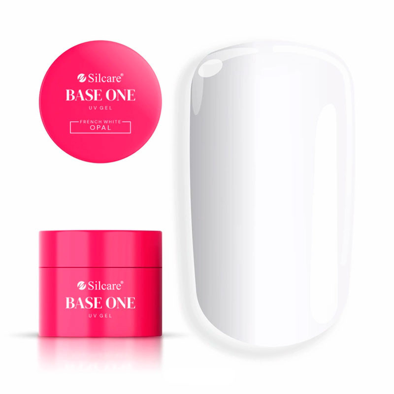 Base One Gel UV French White Opal, Silcare - 50 g