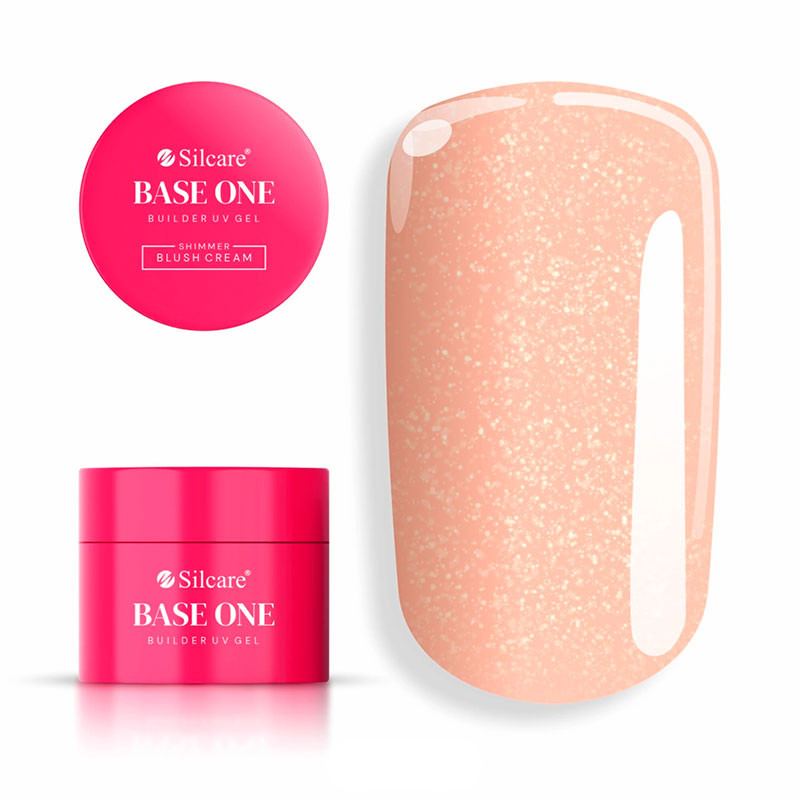 Base One Gel UV Shimmer Blush Cream, Silcare - 15 g