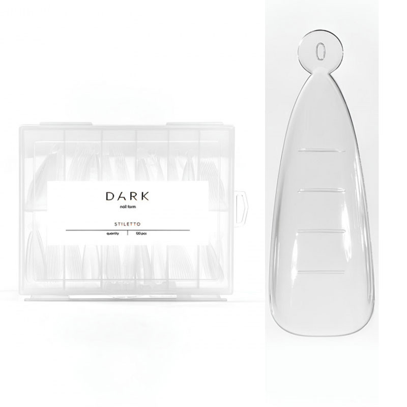 Dual küünevormid DARK Stiletto, 120 tk