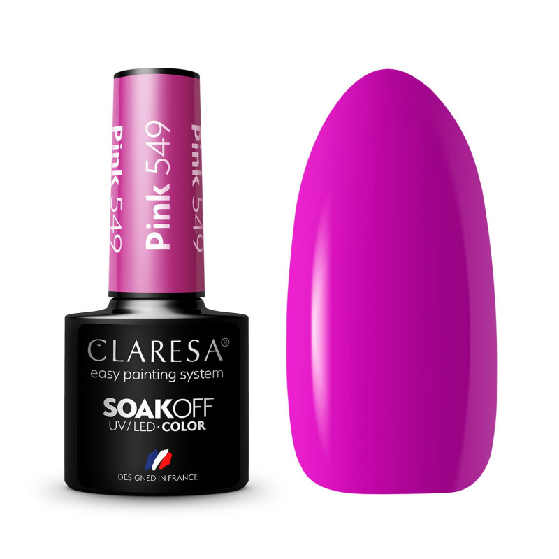Geellakk - Claresa - PINK № 549, 5 ml