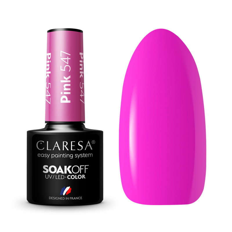 Geellakk - Claresa - PINK № 547, 5 ml