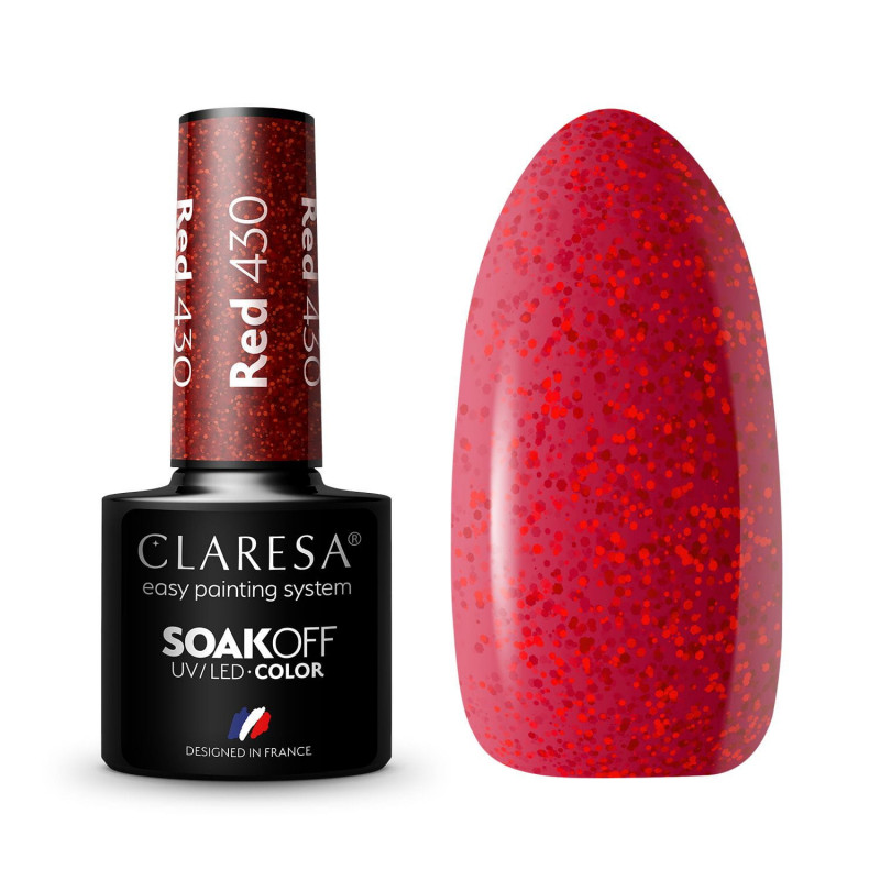 Color Gel Polish - Claresa - RED № 430, 5 ml