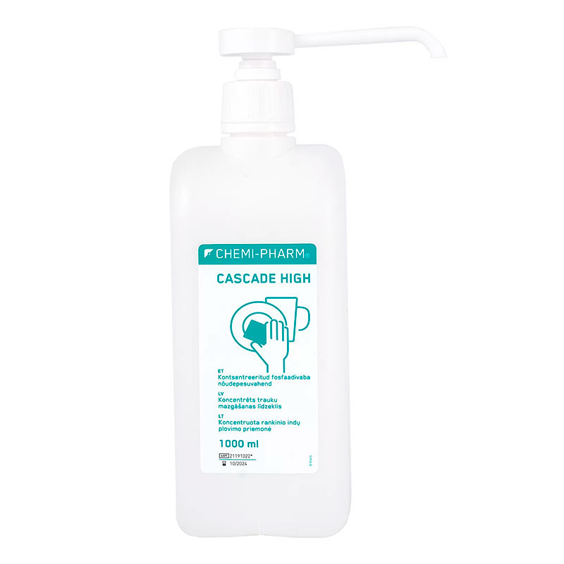 Concentrated Cleaning and Dishwashing Detergent Cascade High Chemi-Pharm, 1000 ml