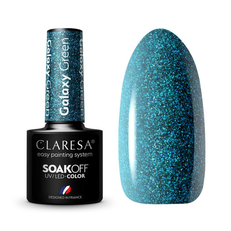 Geellakk - Claresa - Galaxy Green, 5 ml