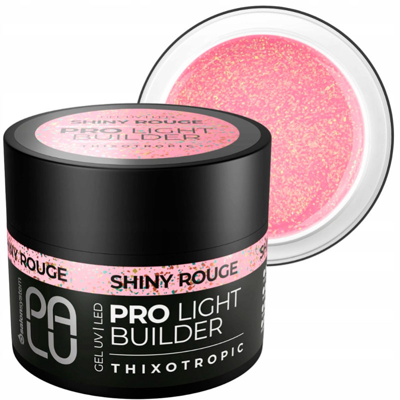 Palu Pro Light Builder Gel – Shiny Rouge, 45 g