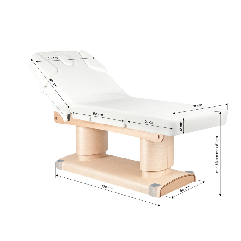 Spa cosmetic bed azzurro 838 4 strong. heated
