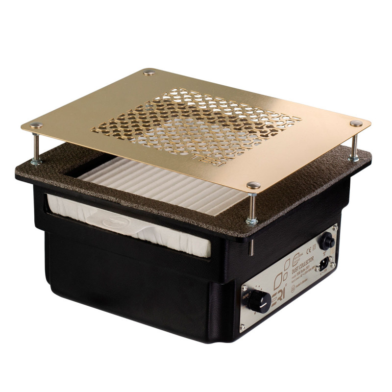 Built-in Nail Dust Collector Teri Turbo Black (Golden Mesh)