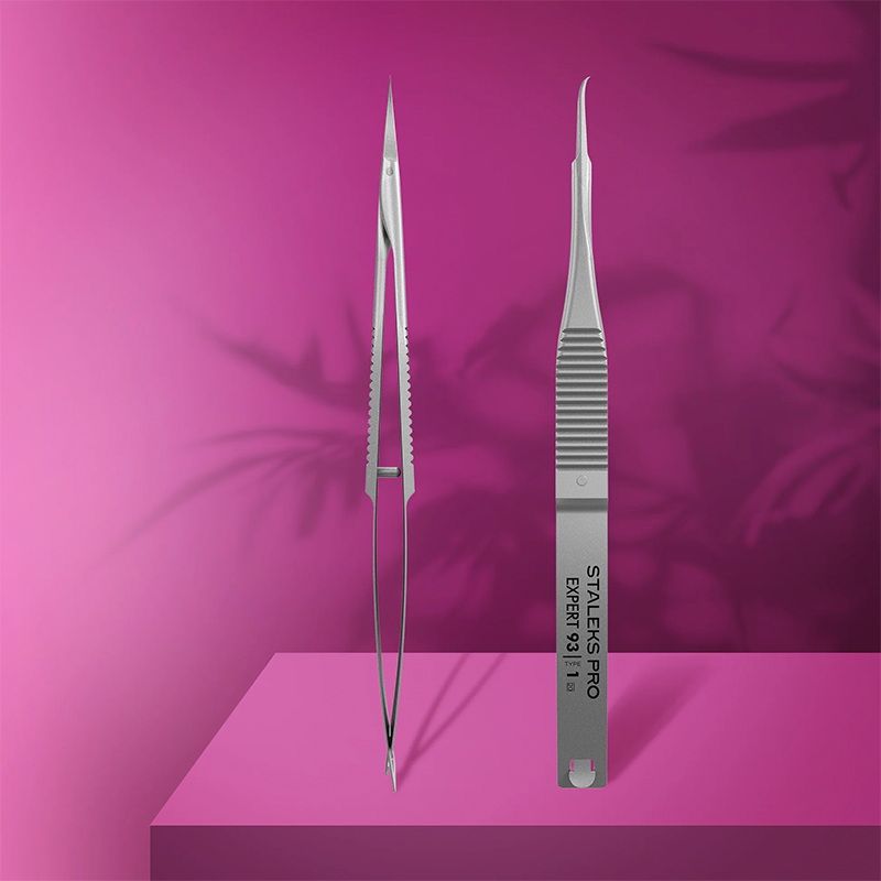Professional Cuticle Micro Scissors with Hook – Staleks EXPERT, 93 TYPE 1