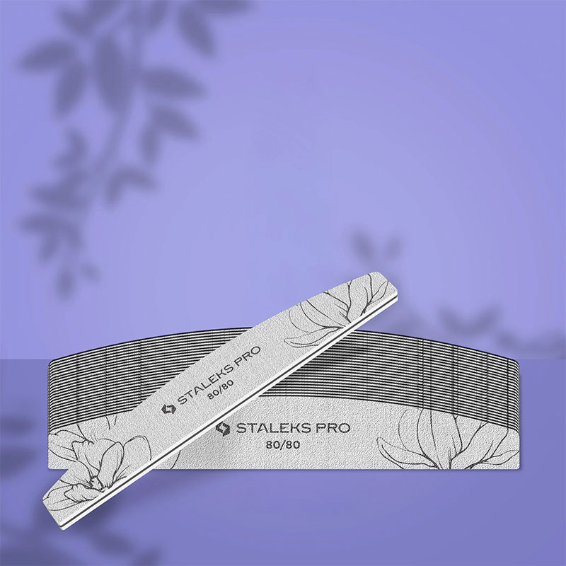 Poolkuu küüneviil STALEKS EXPERT 40 mineraal 80/80 grit (25 tk)