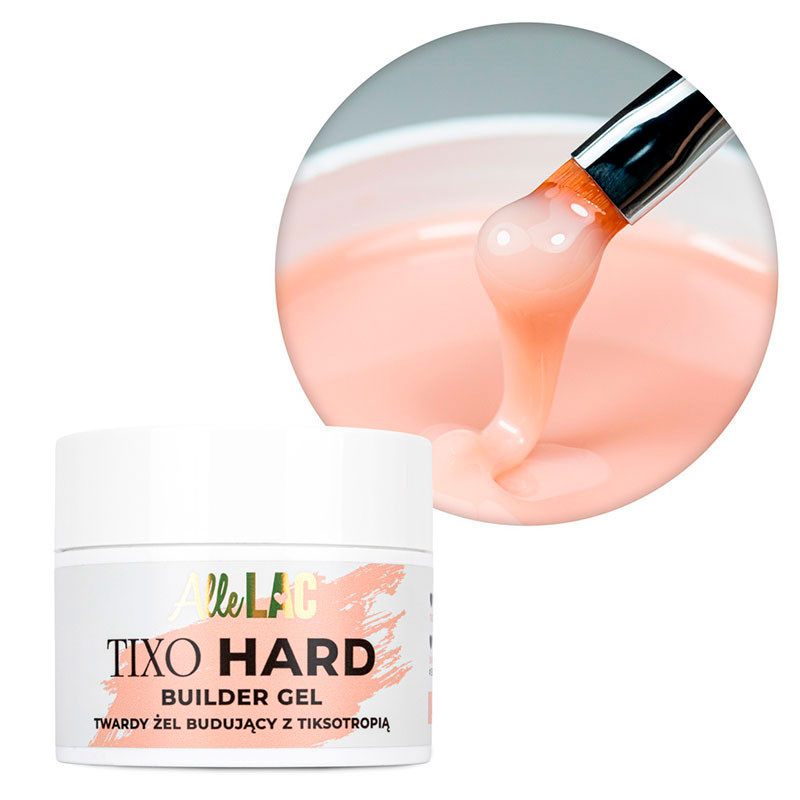 Строительный гель с тиксотропией AlleLac Tixo Hard Builder Gel Light Nude 45 г