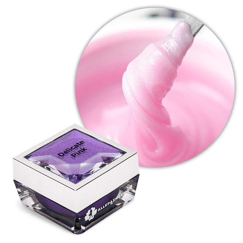 Ehitusakrüülgeel Allepaznokcie HEMA/Di-HEMA Free Delicate Pink 15 g