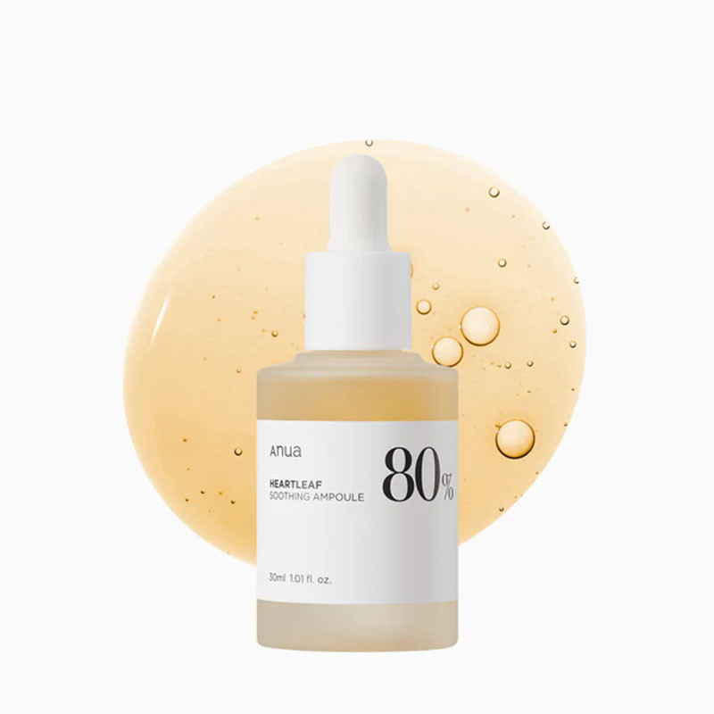 Сыворотка для лица успокаивающая с экстрактом хауттюйнии Heartleaf 80% Moisture Soothing Ampoule Anua, 30 ml