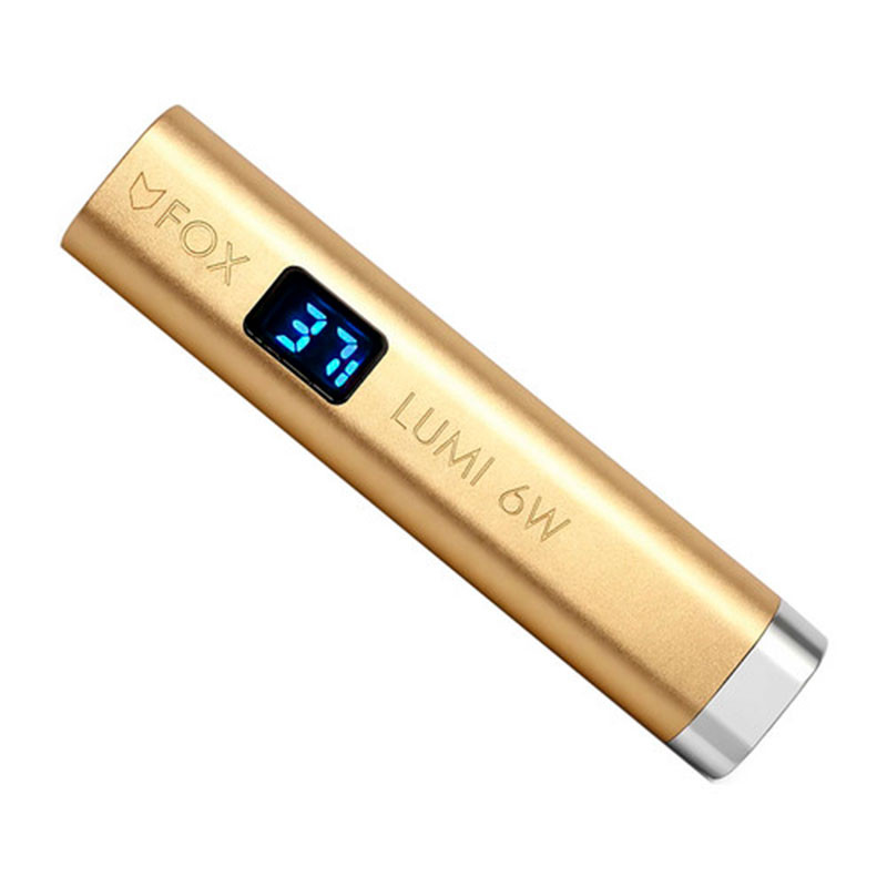 Sensoriga küünte kuivatamise lamp F.O.X LUMi 6W ekraaniga (L6W)
