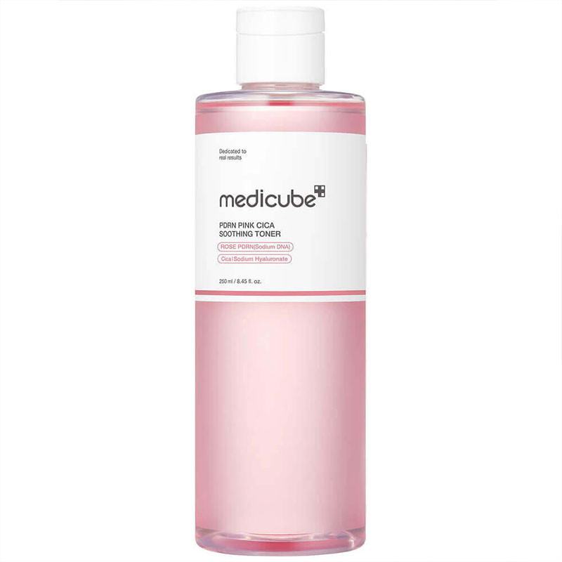 Успокаивающий тонер с ПДРН и центеллой Soothing Toner PDRN Pink Cica Medicube, 250ml