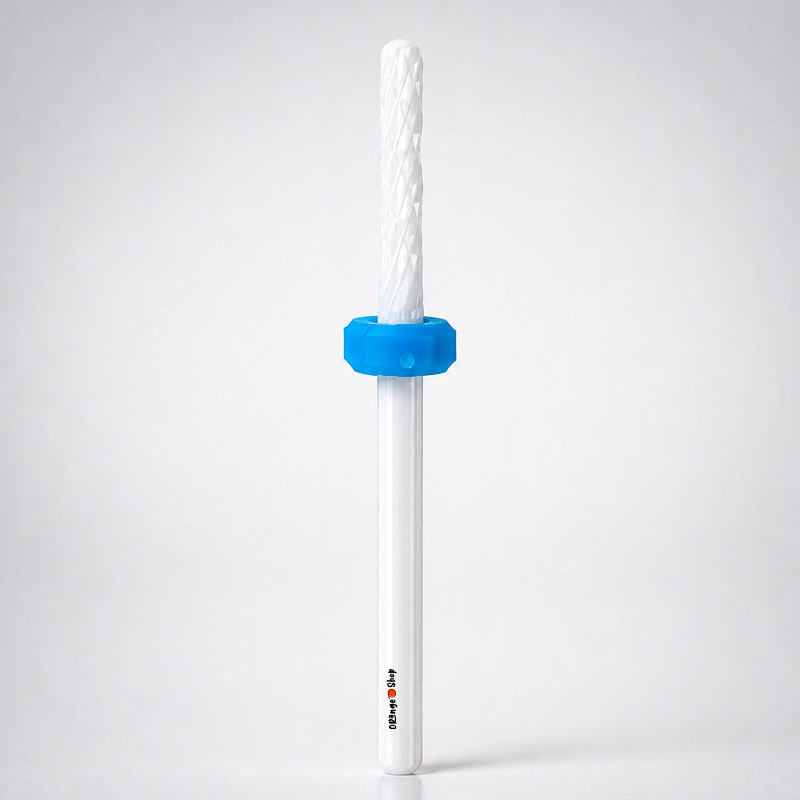 Ceramic Nail Bit, Blue, Small Barrel Ball M 3/32"