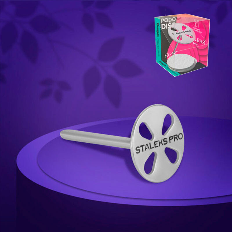 Диск педикюрный PodoDisc Staleks Pro M в комплекте с сменным файлом 180 грит 5 шт (20 мм)