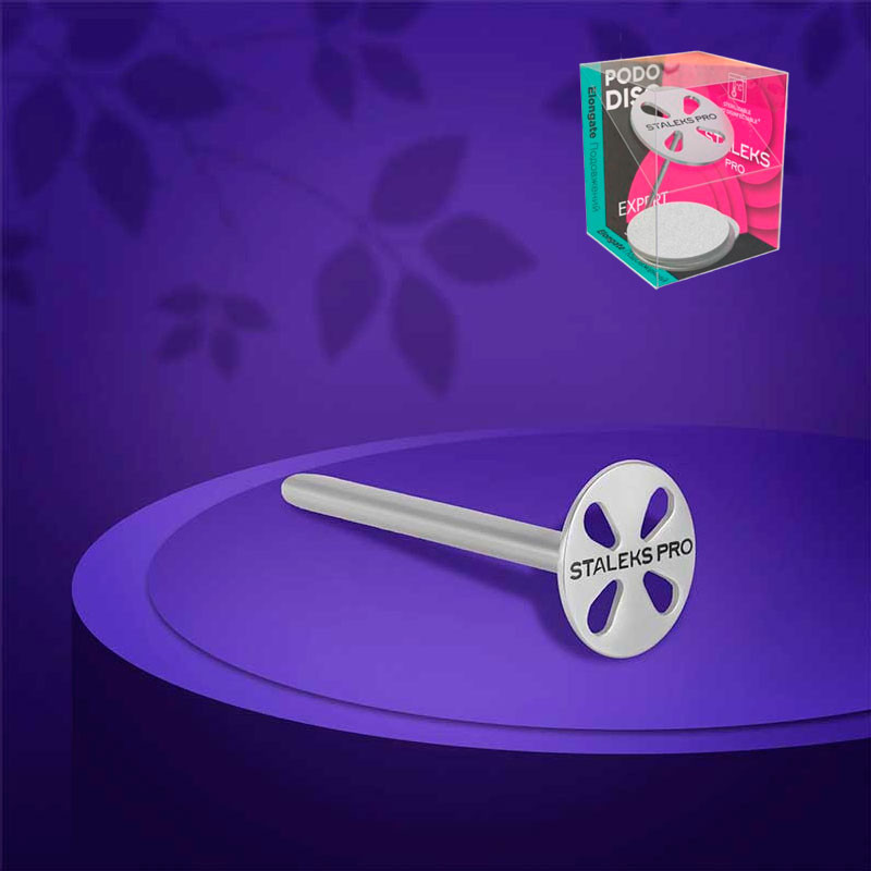 Pediküüri ketas PodoDisc Staleks Pro XS koos vahetatavate viilidega 180 grit (5 tk, 10 mm)