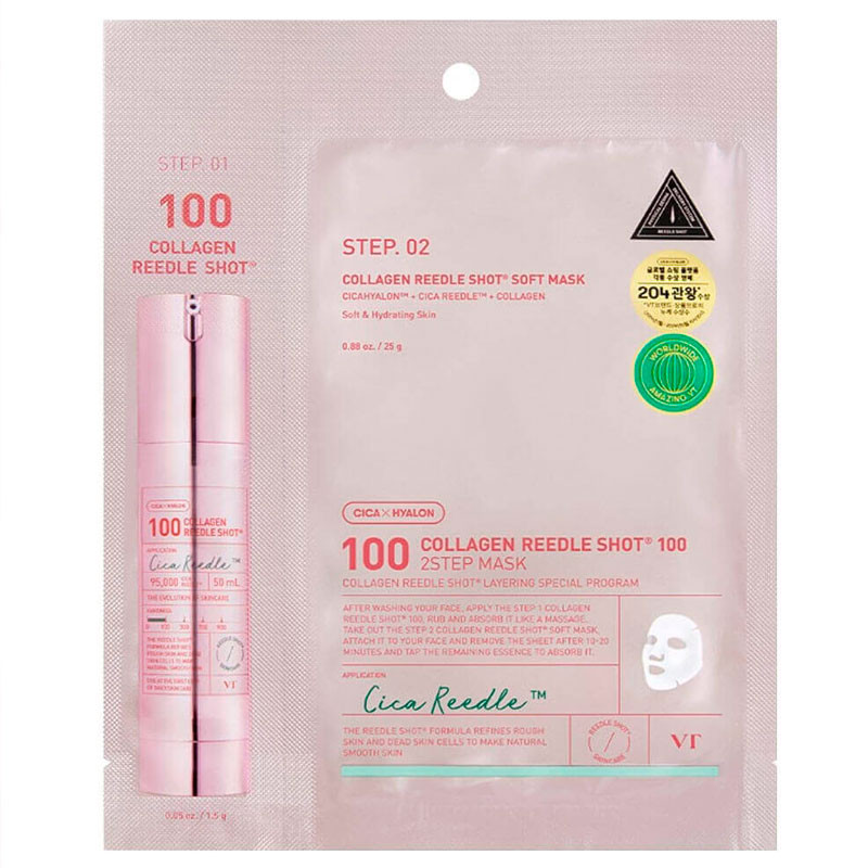 Collagen Reedle Shot 100 2 Step Mask VT Cosmetics, 26.5g, 1 piece
