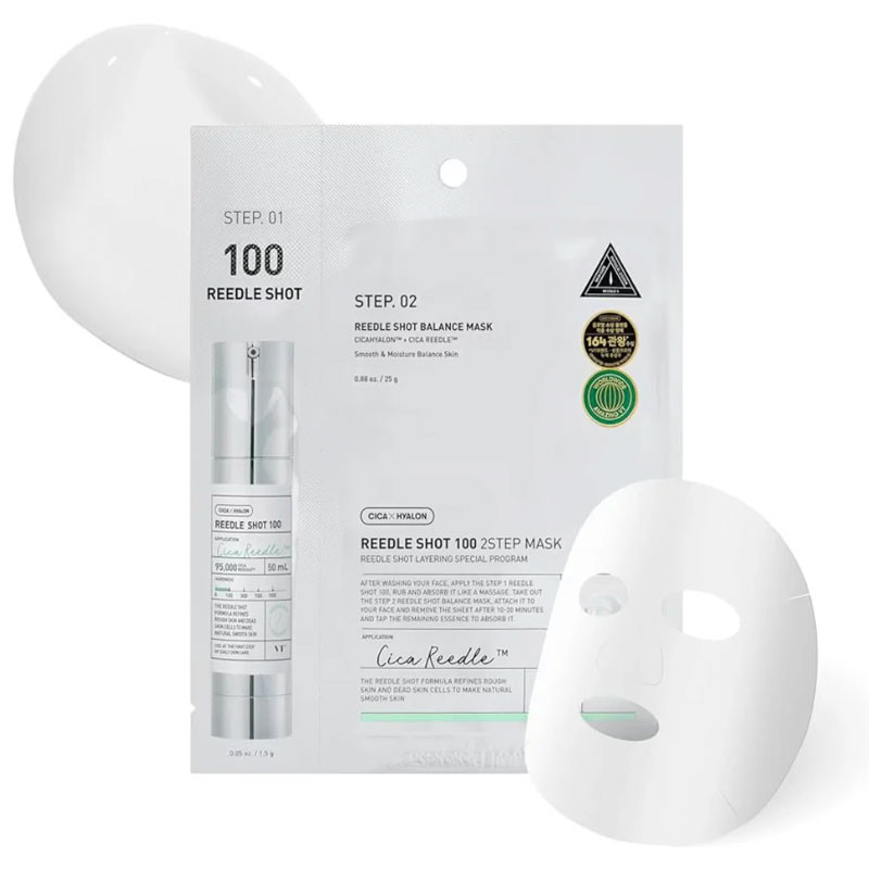 Двухфазная маска с микроиглами Reedle Shot 100 2-Step Mask VT Cosmetics – 1pc