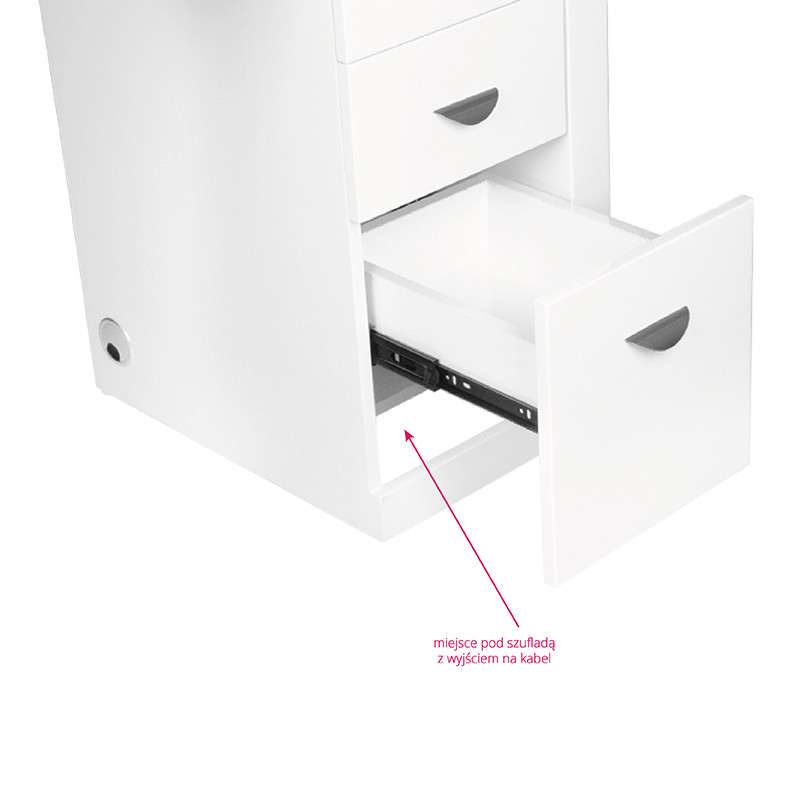 Cosmetic desk 310 white right