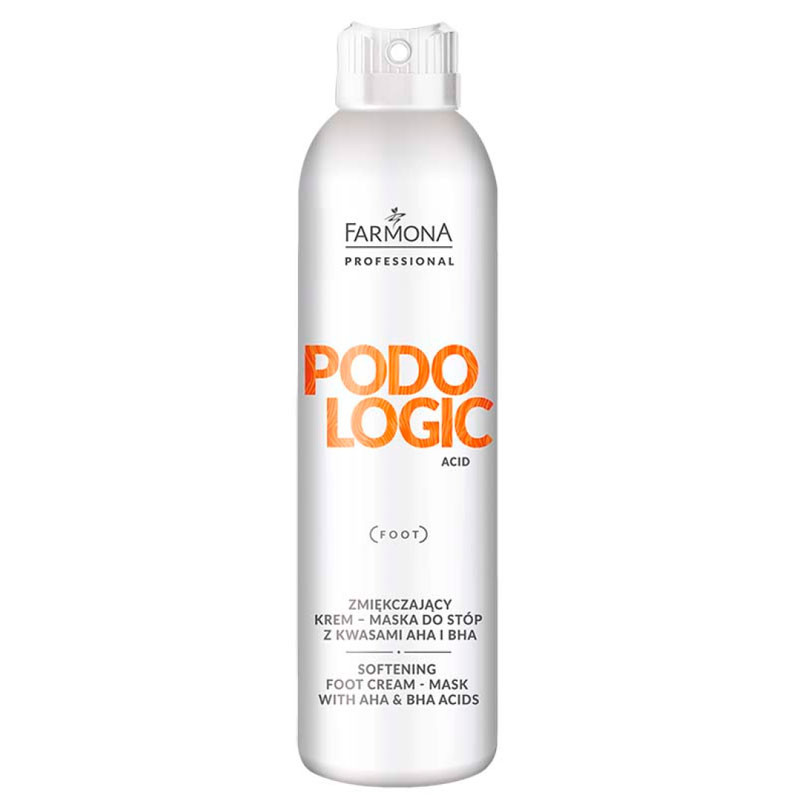Прогрессивная смягчающая крем-маска для ног с кислотами AHA и BHA Farmona Professional Podologic Acid 150 ml