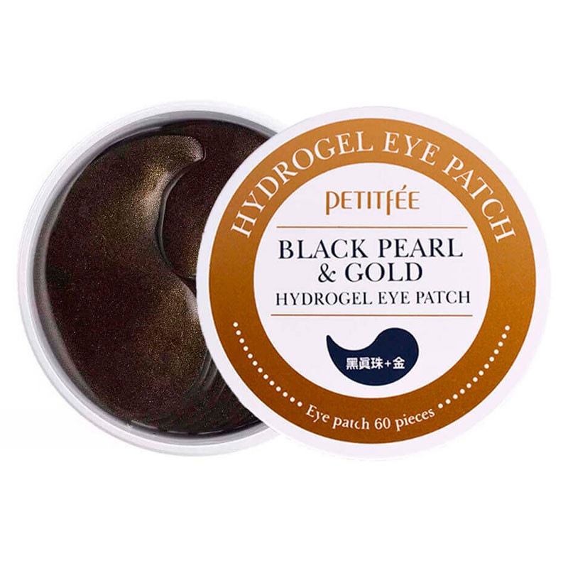Гидрогелевые патчи Eye Patches Black Pearl & Gold Petitfee, 60 pcs