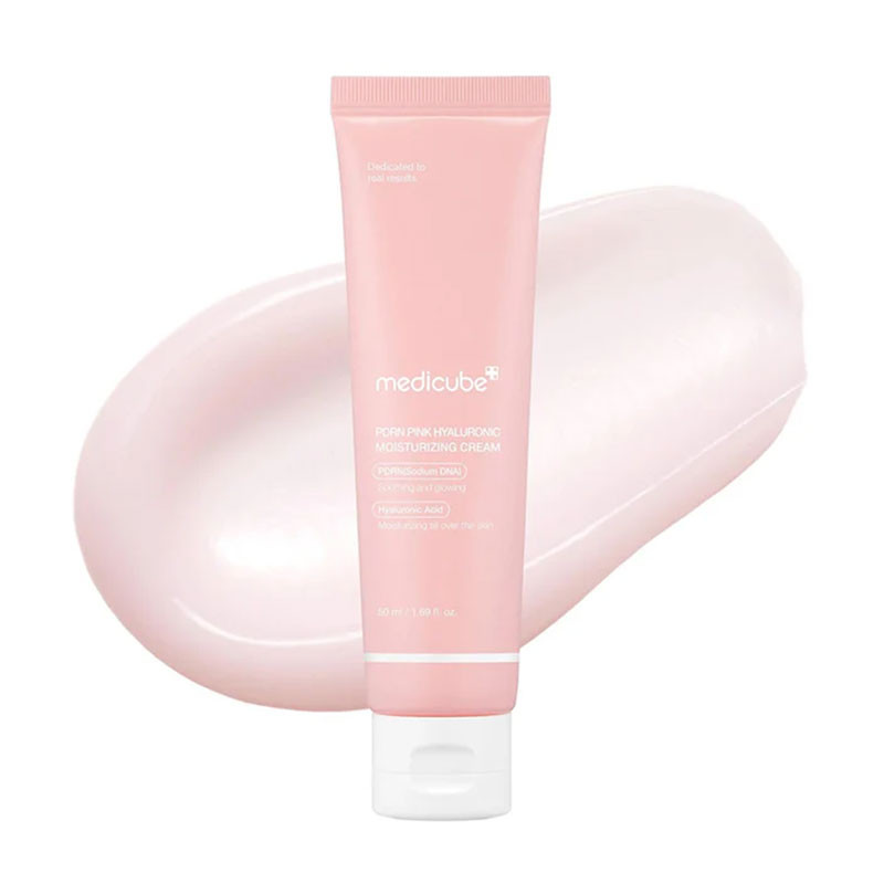 Увлажняющий крем с ПДРН и гиалуроновой кислотой PDRN Pink Hyaluronic Moisturizing Cream Medicube, 50ml