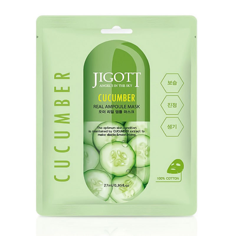 Real Ampoule Mask Cucumber Jigott, 27 ml