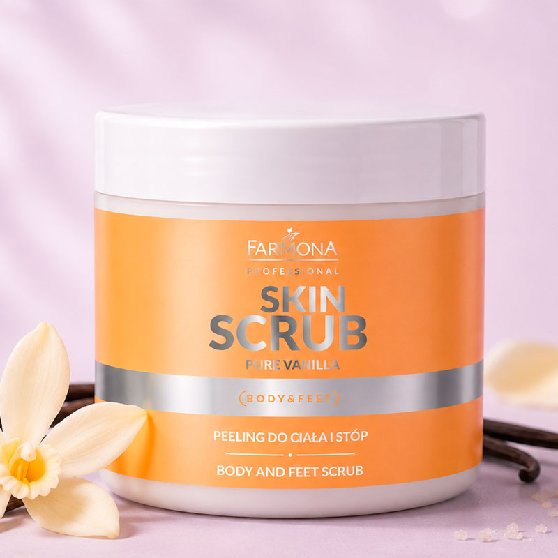 Скраб для тела и ног с ванилью Farmona Skin Scrub Pure Vanilla, 500 г