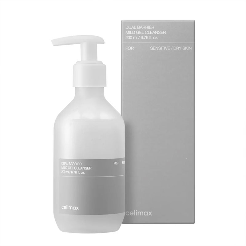 Õrn näopuhastusgeel-vaht Dual Barrier Mild Gel Cleanser Celimax, 200ml