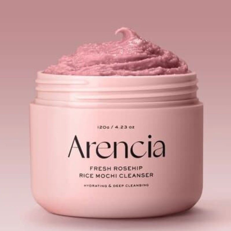 Очищающее средство с экстрактами шиповника и ромашки Fresh Rosehip Mochi Cleanser Arencia, 120g