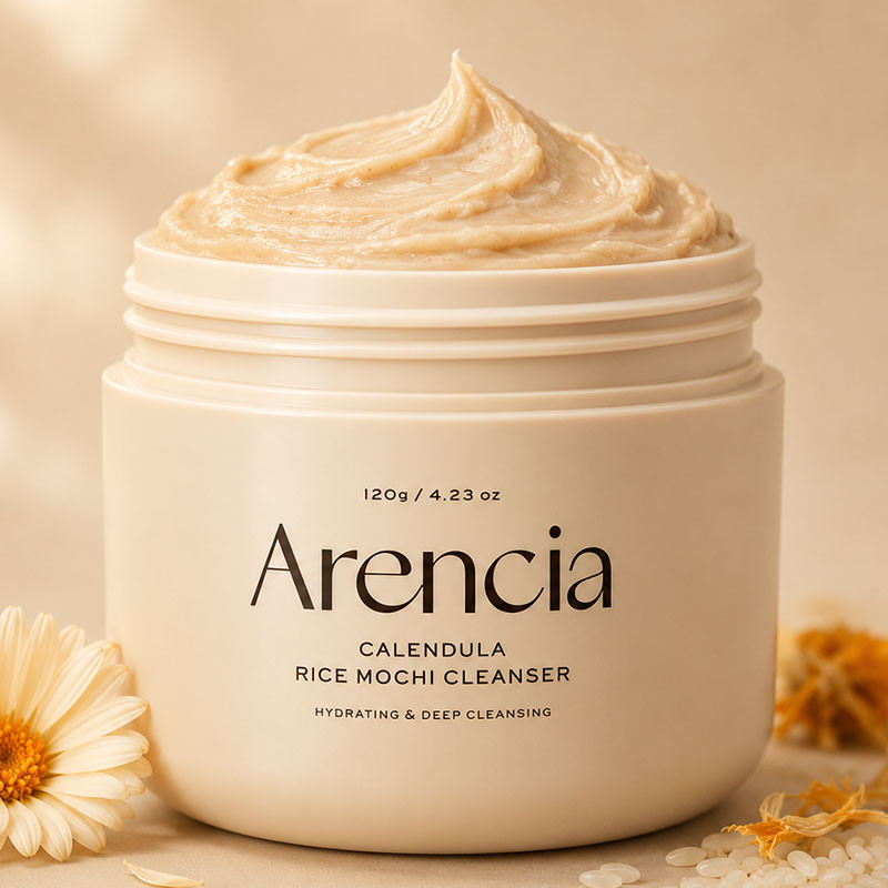 Очищающее средство с календулой для чувствительной кожи Fresh Calendula Mochi Cleanser Arencia, 120g