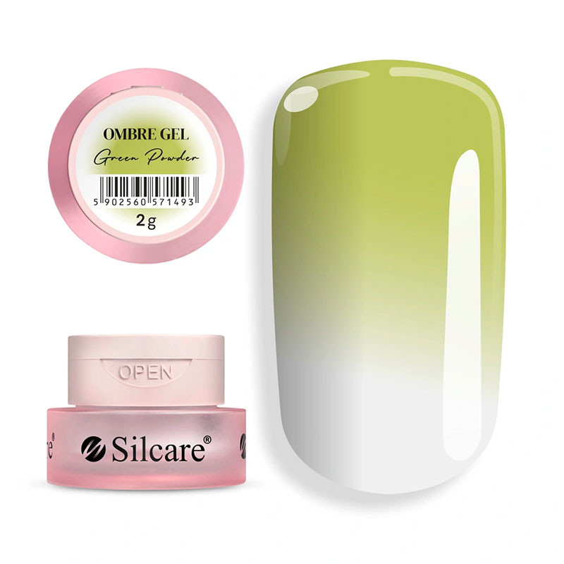 Ombre Nail Art Gel Silcare – Green Powder – 2 g