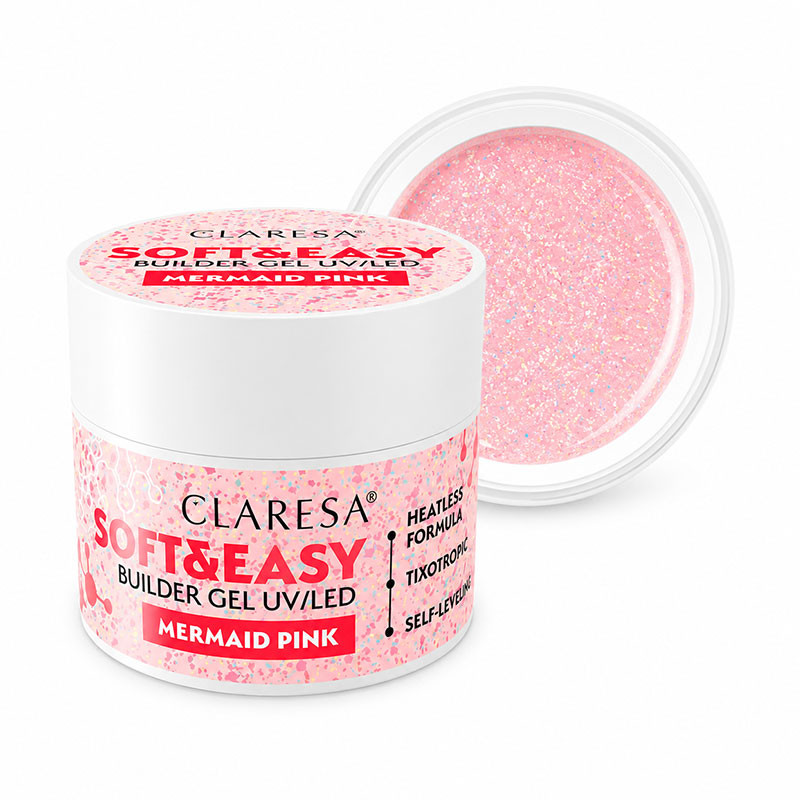 Builder gel Claresa Soft & Easy Mermaid Pink – 12 g