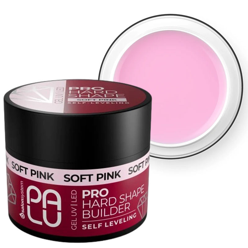 Камуфлирующий строительный гель PALU PRO Hard Shape Builder Gel Soft Pink – 45 г