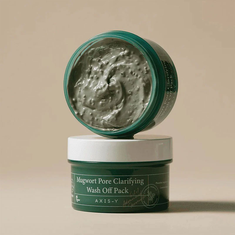 Очищающая глиняная маска с полынью Mugwort Pore Clarifying Wash Off Pack AXIS-Y, 100 ml