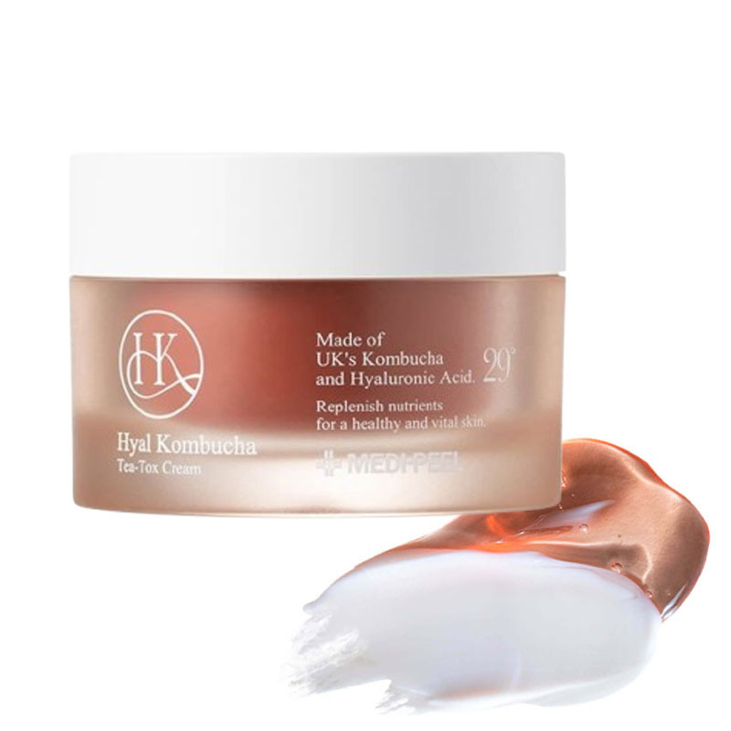 Двойной крем с комбучей и церамидами Hyal Kombucha Tea-Tox Cream MEDI-PEEL, 50 ml