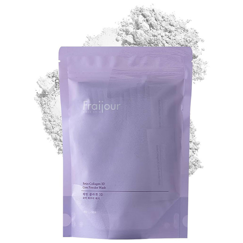 Мягкая энзимная пудра с коллагеном и ретинолом Retin-Collagen 3D Core Powder Wash Fraijour 30 pcs * 1 g