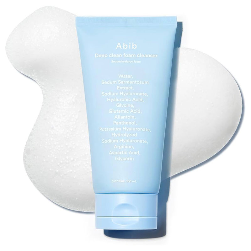 Глубокоочищающая пенка с гиалуроновой кислотой Deep Clean Foam Cleanser Sedum Hyaluron Foam Abib, 150ml