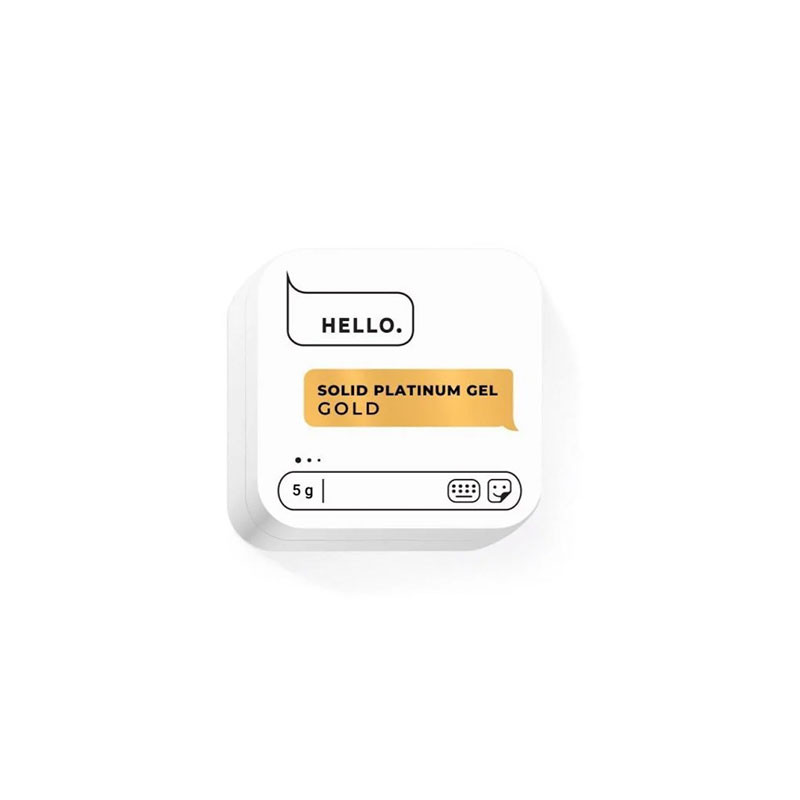 Solid Platinum Gel Paint HEYLOVE Gold - 5 g
