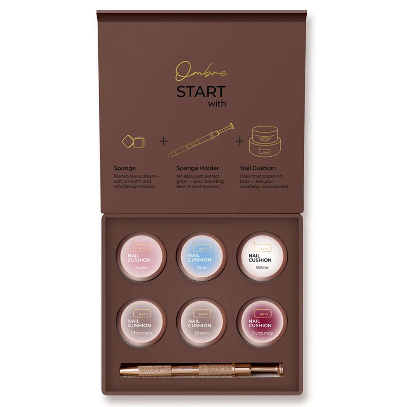 Nail Cushion Set HEYLOVE Brown - 6 pcs